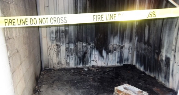 Second day after fire.