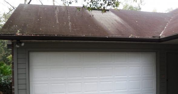 Garage door after repair